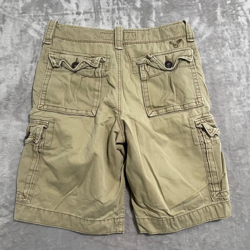 American Eagle Shorts Mens 28 Beige Khaki Cargo Classic Length Utility Outdoor - Picture 4 of 7
